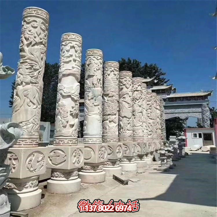 大型戶(hù)外石柱雕塑浮雕園林景觀(guān)