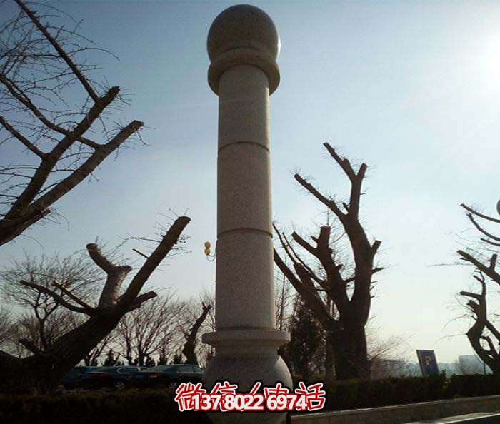 絢麗多彩的大理石雕塑石柱，打造優(yōu)雅秀美的廣場(chǎng)景觀(guān)