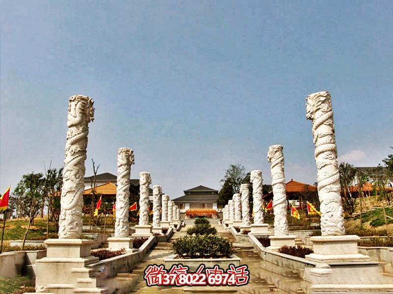 傳統工藝石雕龍柱，傳承古老文化