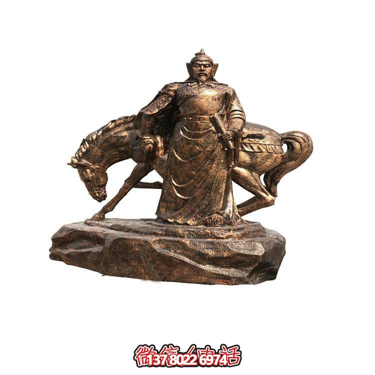 銅雕景觀(guān)人物雕塑