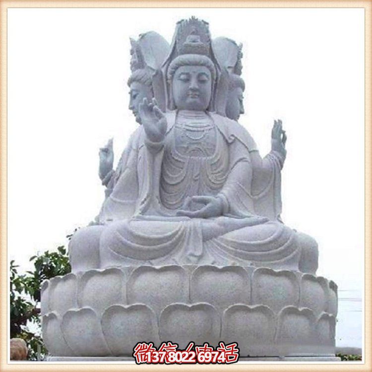 大理石觀(guān)音石雕，滴水祈福