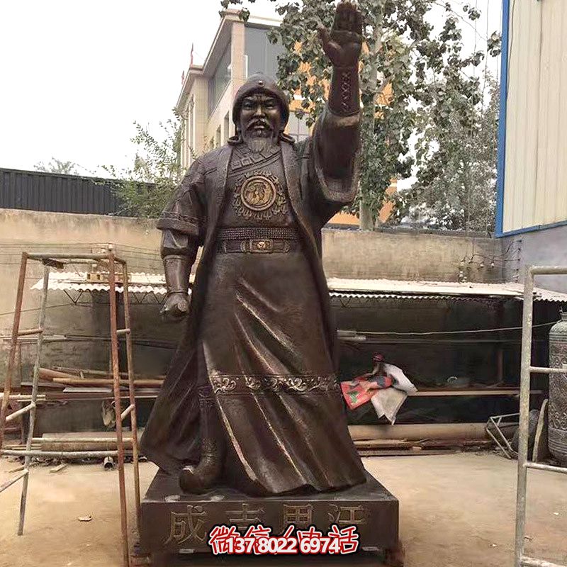 著(zhù)名軍事家成吉思汗雕塑 著(zhù)名軍事家成吉思汗雕塑