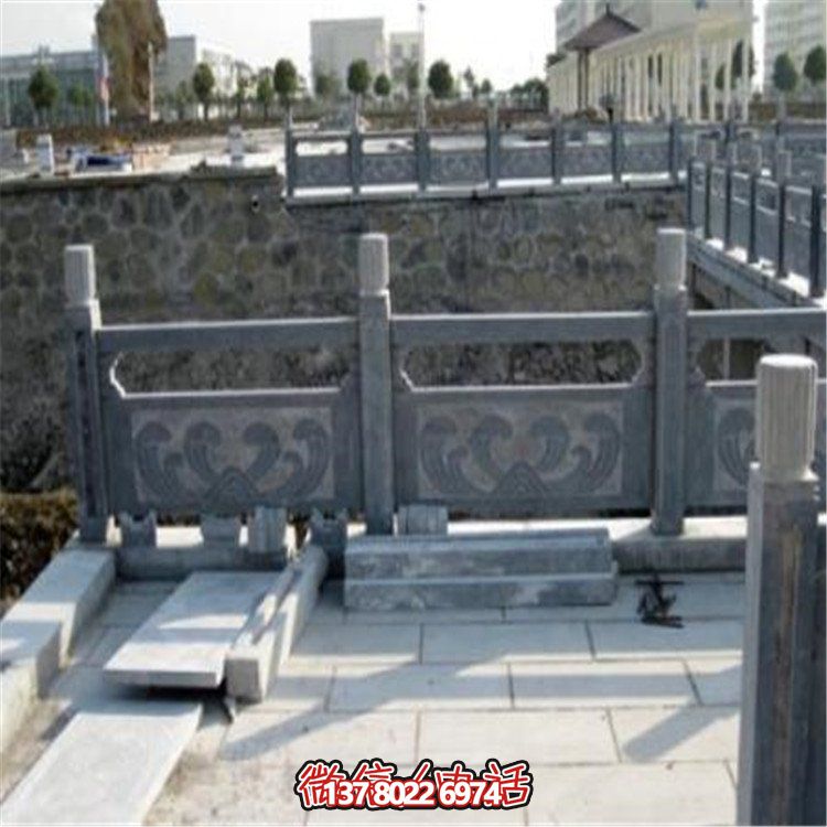園林景觀(guān)青石石雕欄桿圍欄雕塑