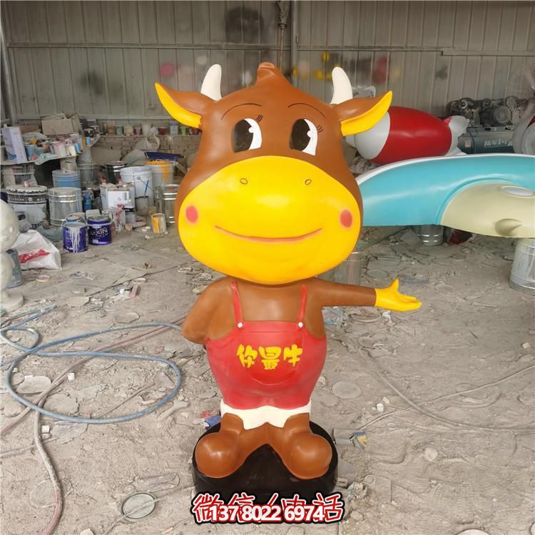 多彩玻璃鋼雕塑，精美卡通公仔，裝點(diǎn)你的店鋪