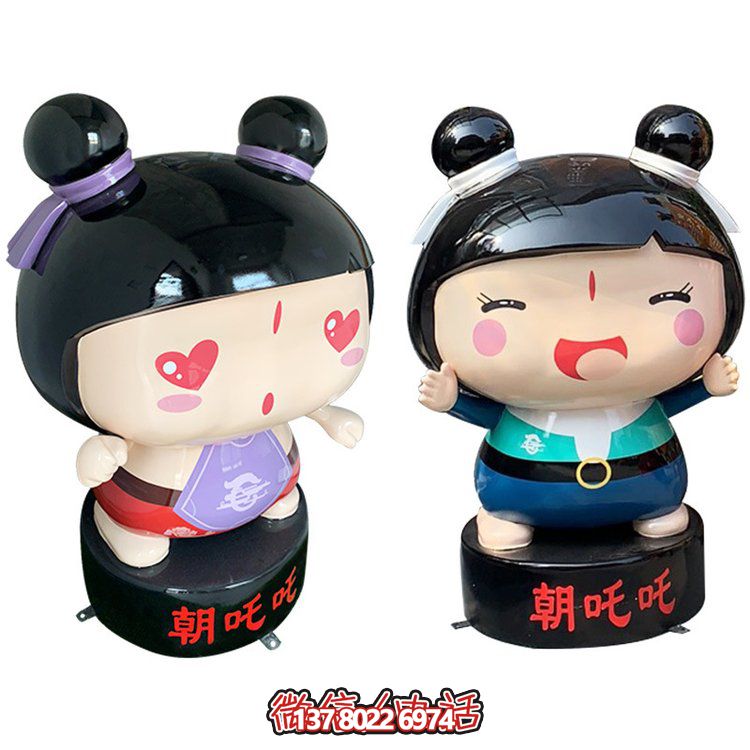 玻璃鋼公仔擺件，精美卡通裝飾品