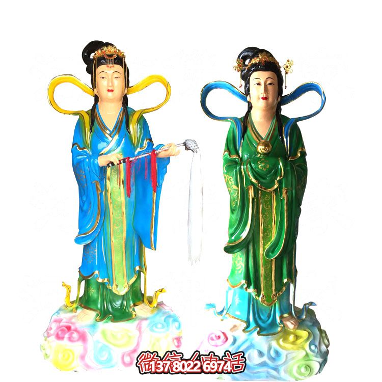 七仙女玻璃鋼雕塑，打造完美園林