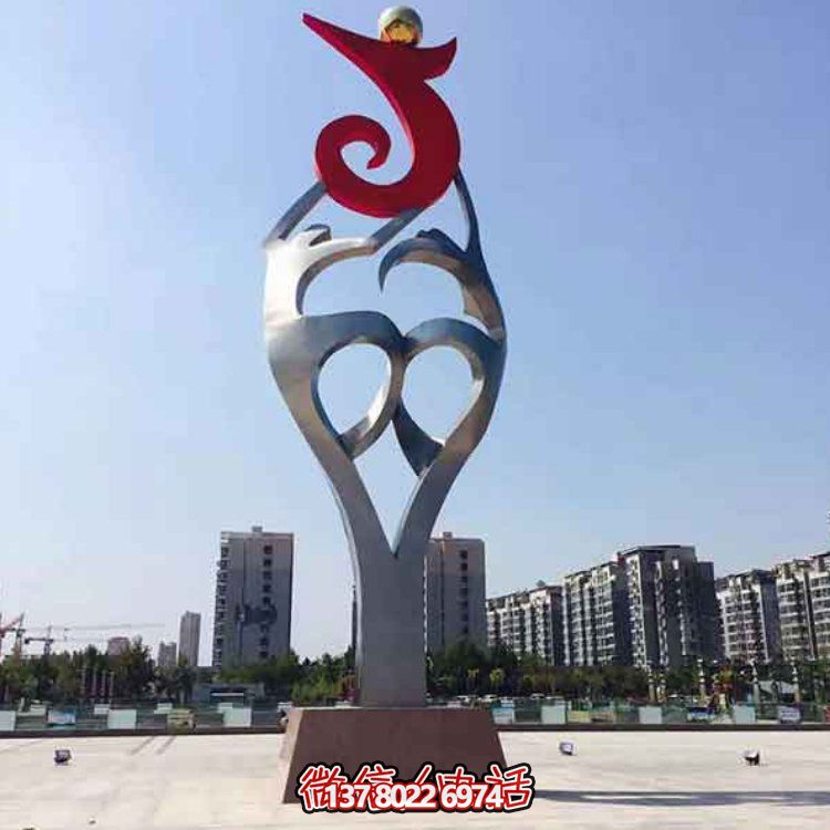 創(chuàng  )意大型不銹鋼景觀(guān)擺件，點(diǎn)綴戶(hù)外廣場(chǎng)園林