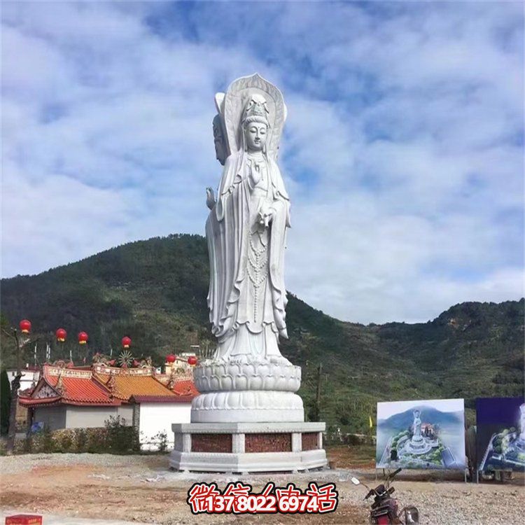 大理石觀(guān)音滴水石雕