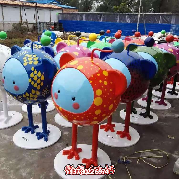 玻璃鋼彩繪園林創(chuàng  )意景觀(guān)裝飾品擺件