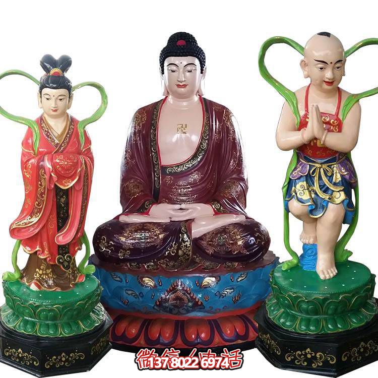融合玻璃鋼、玻璃、彩繪技術(shù)的戶(hù)外景觀(guān)如來(lái)雕塑