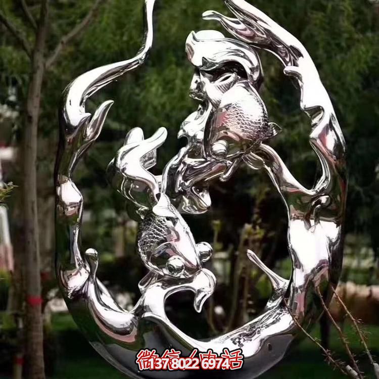 不銹鋼雕塑，為景觀(guān)廣場(chǎng)和園林增添抽象藝術(shù)