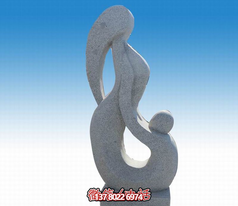 景區創(chuàng )意抽象大理石母子雕塑 景區創(chuàng )意抽象大理石母子雕塑