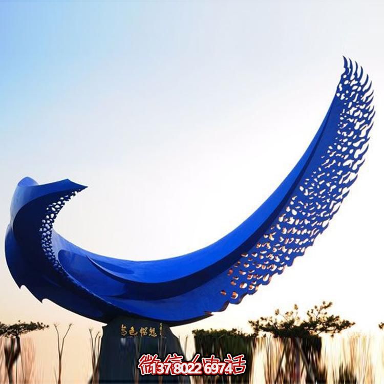 不銹鋼雕塑裝置，繽紛綠化帶景觀(guān)