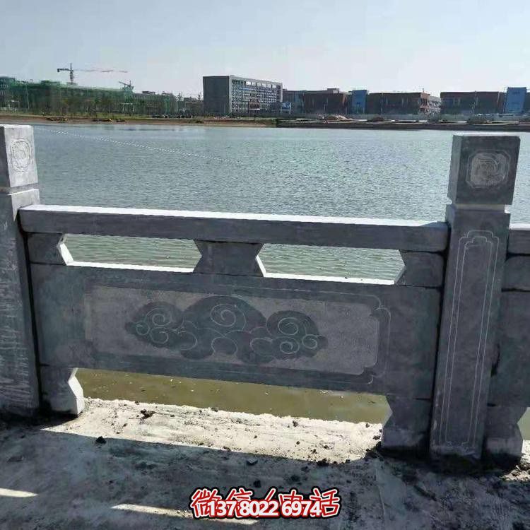 大型戶(hù)外河道護欄大理石雕塑