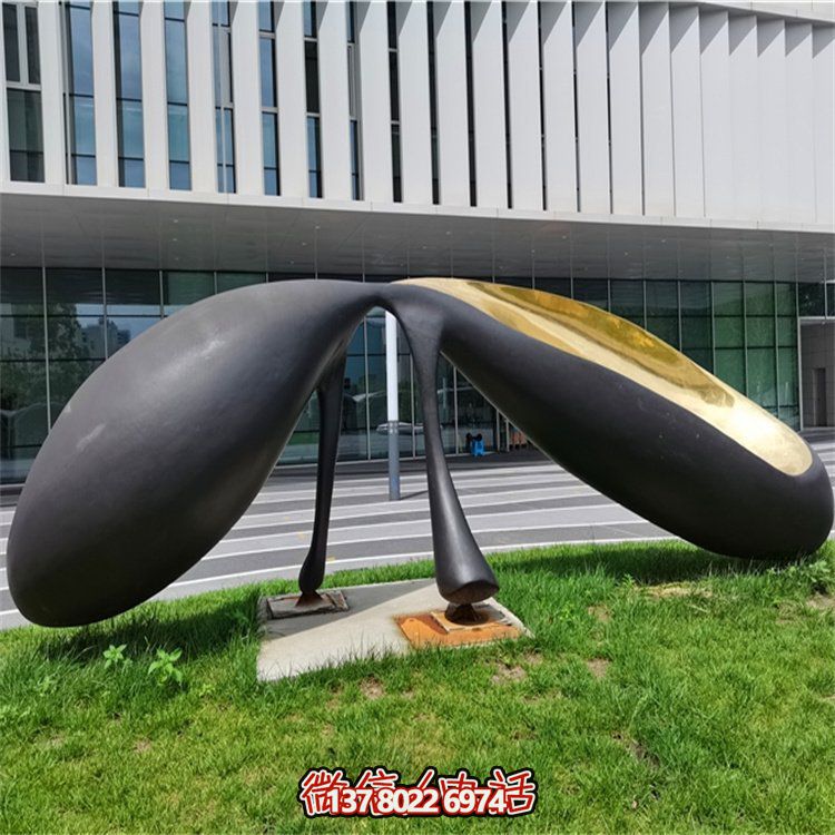 抽象不銹鋼景觀(guān)擺件，為你的廣場(chǎng)和公司添上創(chuàng  )意色彩