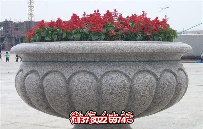 精美大理石花盆雕塑，點(diǎn)綴你的廣場(chǎng)