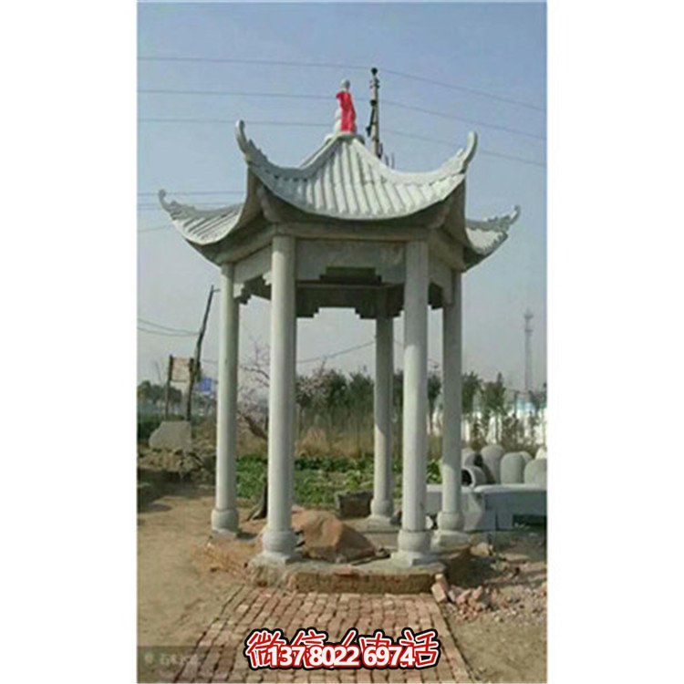 精美雕刻石頭涼亭，享受乘涼休息的樂(lè )趣