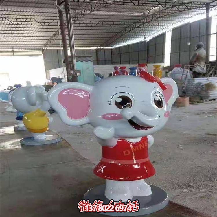 服務(wù)精良的玻璃鋼大象雕塑景觀(guān)
