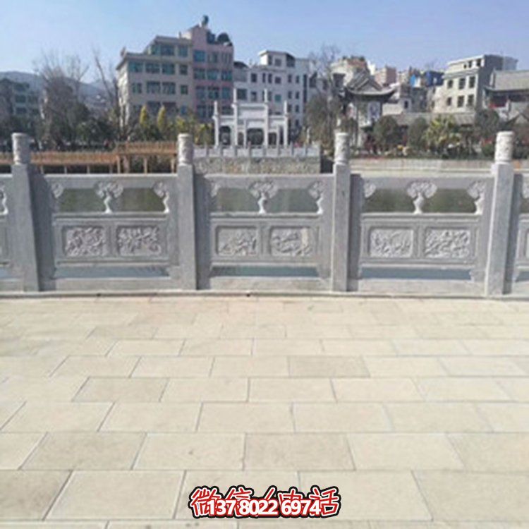 精美大理石雕塑欄桿，裝點(diǎn)戶(hù)外園林景觀(guān)