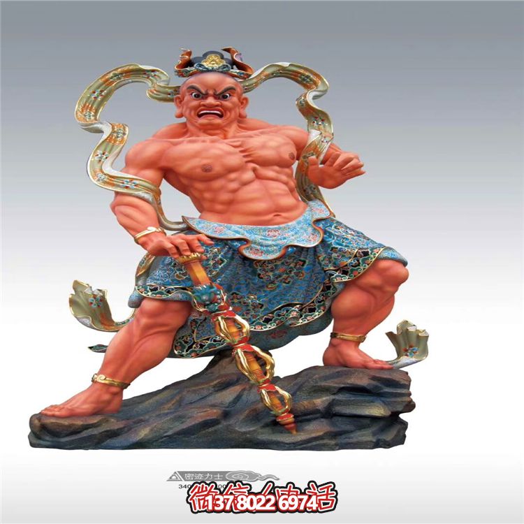 玻璃鋼大型彩繪景觀(guān)寺廟供奉哼哈二將雕塑 玻璃鋼大型彩繪景觀(guān)寺廟供奉哼哈二將雕塑