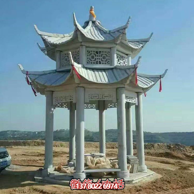 中式雙層涼亭，傳承傳統文化美學(xué)
