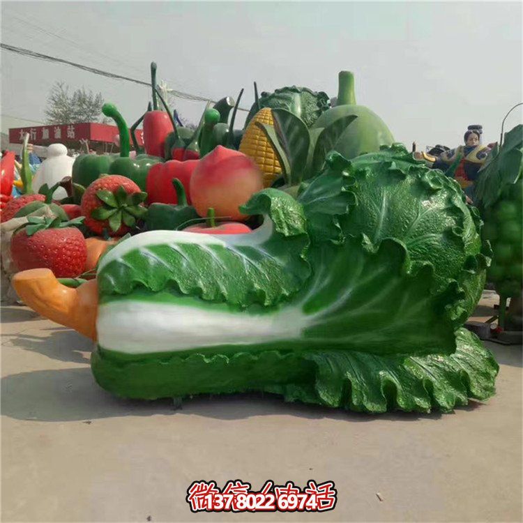 玻璃鋼仿真白菜雕塑，為您的園林戶(hù)外添彩
