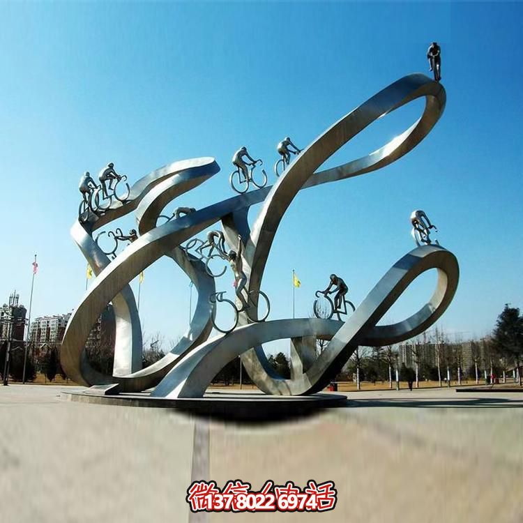 不銹鋼大型創(chuàng  )意標志性園林景觀(guān)建筑物