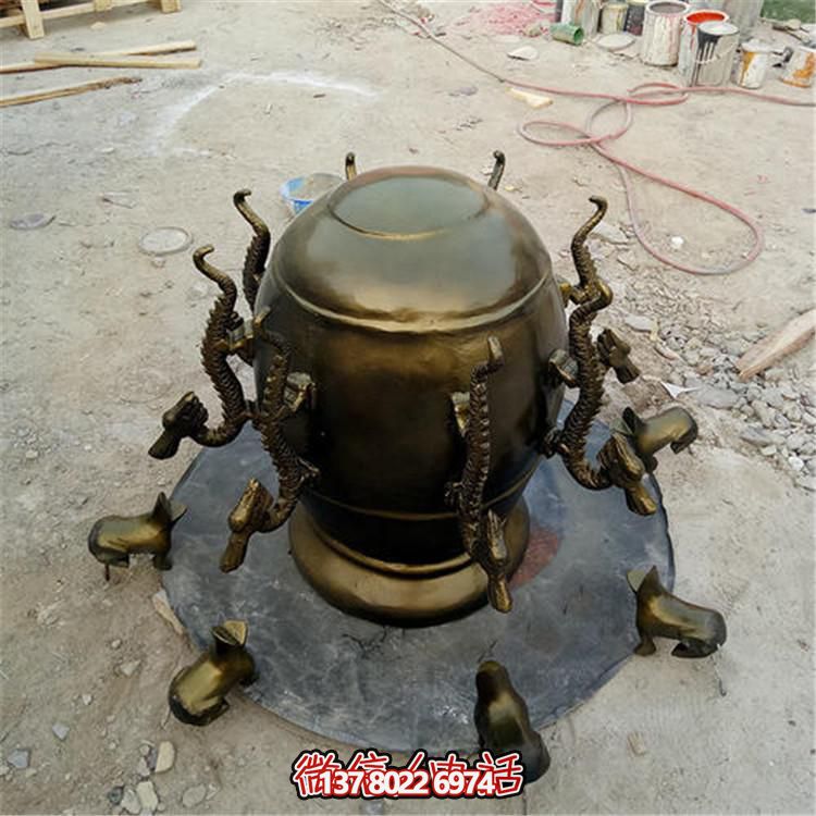 景觀(guān)雕塑仿銅玻璃鋼地動(dòng)儀