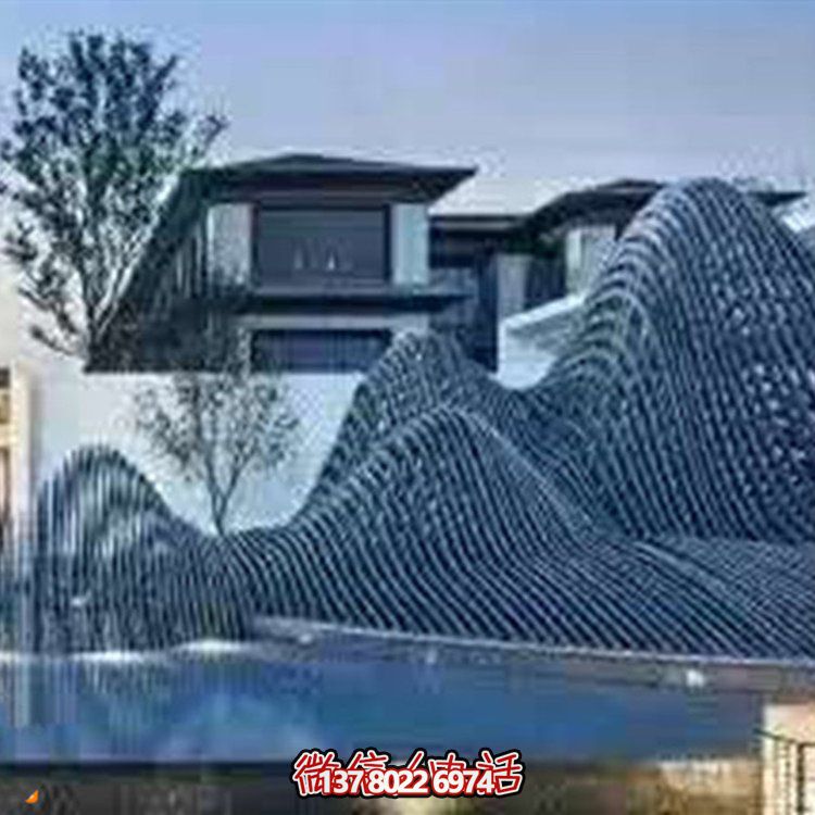藝術(shù)水滴不銹鋼鏡面小品點(diǎn)綴庭院、酒店的時(shí)尚飾品