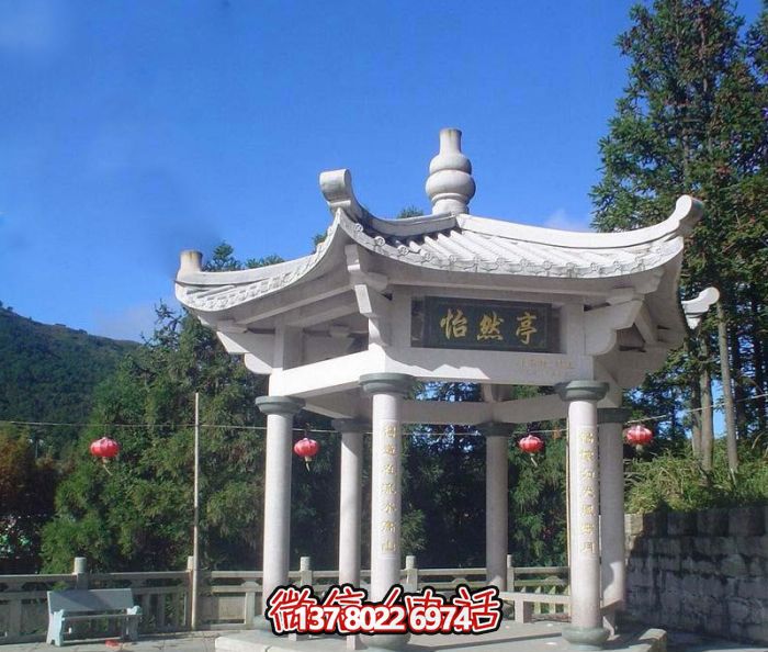 怡然仿古戶(hù)外建筑漢白玉擺放，增添農場(chǎng)景觀(guān)魅力