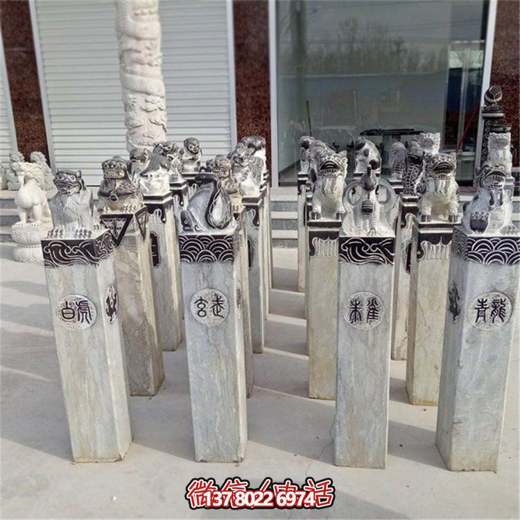 精美大理石雕塑，辟邪鎮宅，拴馬樁大型裝飾