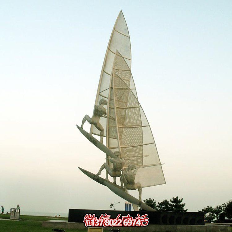 不銹鋼創(chuàng  )意景觀(guān)雕塑——楊帆