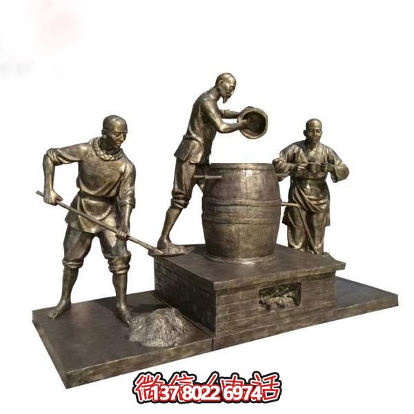 “玻璃鋼仿銅創(chuàng  )意民俗小品人物景觀(guān)情景裝飾品”
