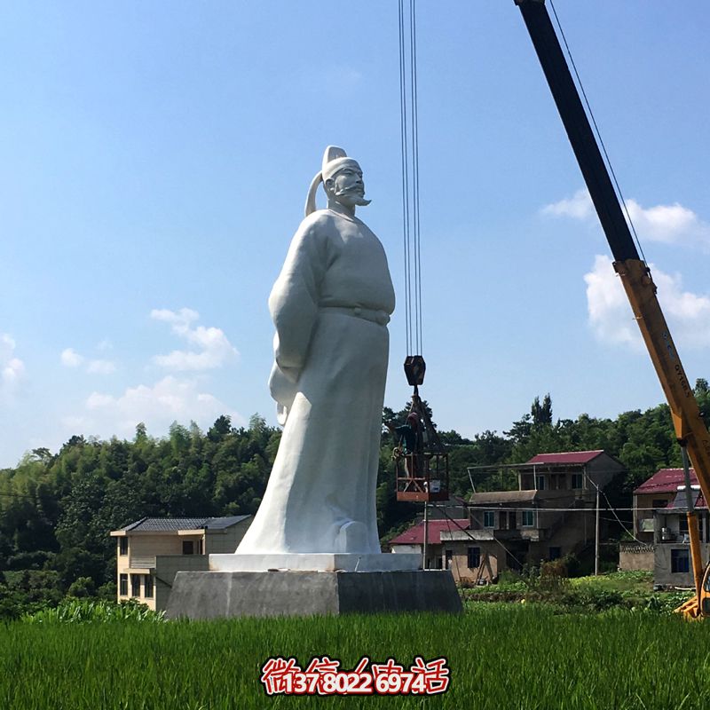 李白漢白玉雕塑，賞詩(shī)仙魅力，游覽大型景區公園