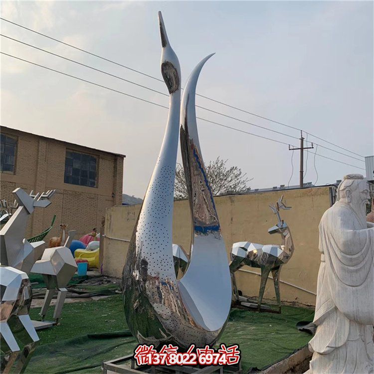 絢爛鏡面抽象園林景觀(guān)戶(hù)外擺件