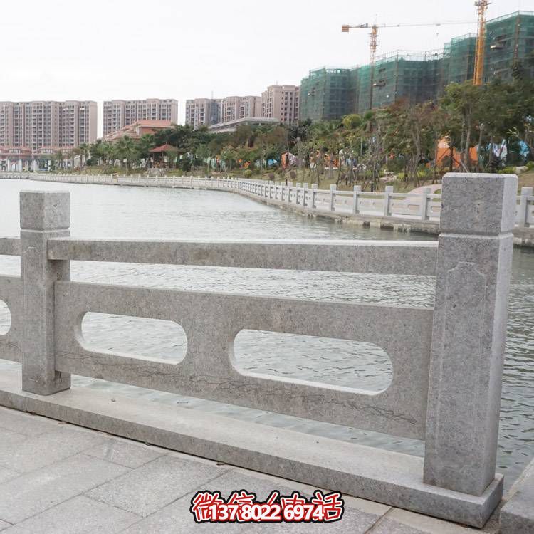 防護花崗巖石欄桿組合，完美裝飾湖邊公園