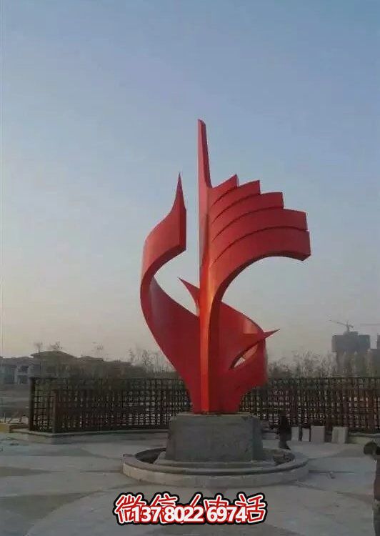 大型不銹鋼景觀(guān)雕塑，室外裝飾藝術(shù)精美