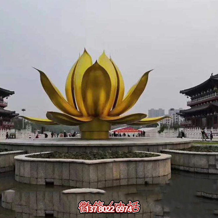 大型不銹鋼花朵景觀(guān)雕塑——點(diǎn)綴室外廣場(chǎng)