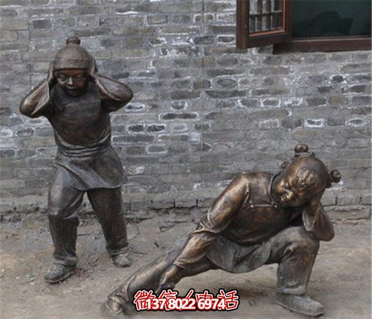 兒童放鞭炮公園景觀(guān)銅雕兒童雕塑 兒童放鞭炮公園景觀(guān)銅雕兒童雕塑
