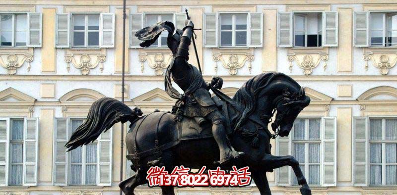 廣場(chǎng)羅馬士兵景觀(guān)銅雕騎馬雕塑