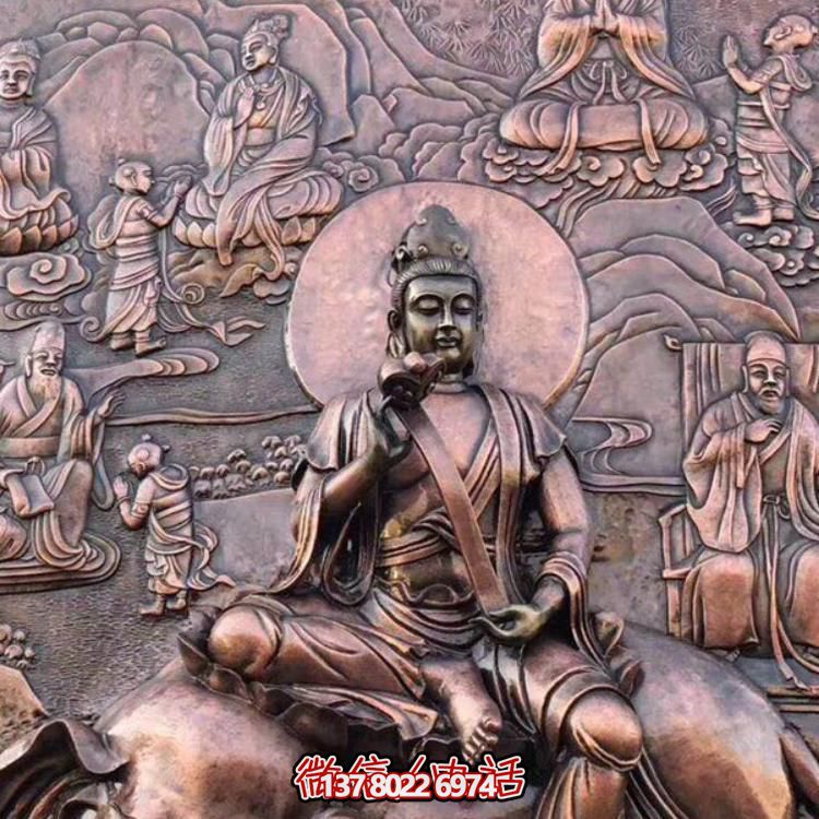 景區廣場(chǎng)擺放大型紫銅鍛銅浮雕中式壁畫(huà)