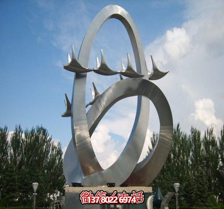 城市標志不銹鋼創(chuàng )意現代大雁雕塑 城市標志不銹鋼創(chuàng )意現代大雁雕塑