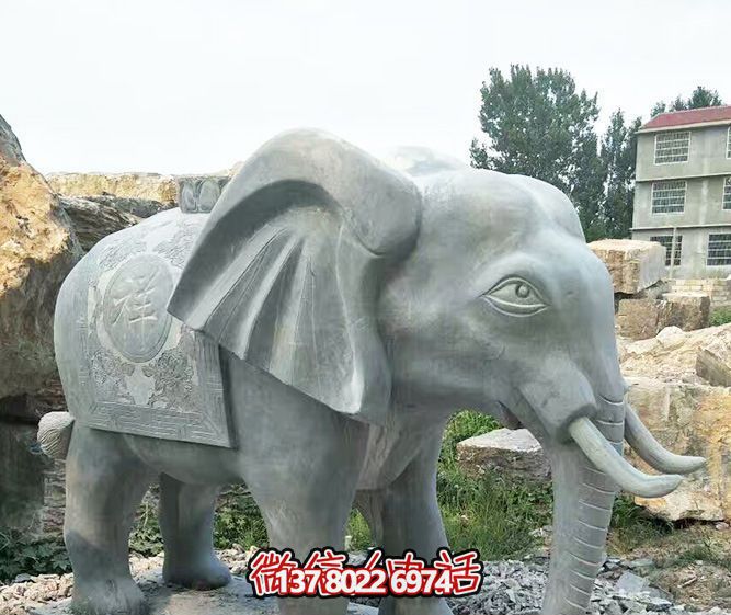 戶(hù)外園林創(chuàng )意大理石石雕大象雕塑 戶(hù)外園林創(chuàng )意大理石石雕大象雕塑