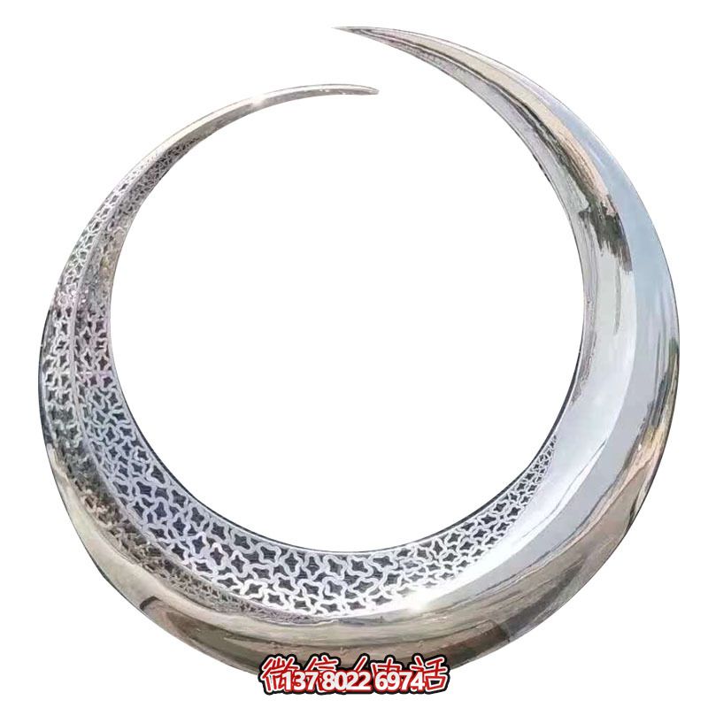 不銹鋼創(chuàng )意酒店圓環(huán)雕塑 不銹鋼創(chuàng )意酒店圓環(huán)雕塑