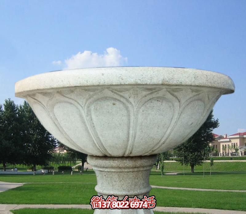 大理石花缽戶(hù)外景觀(guān)大型擺件花盆雕塑 大理石花缽戶(hù)外景觀(guān)大型擺件花盆雕塑