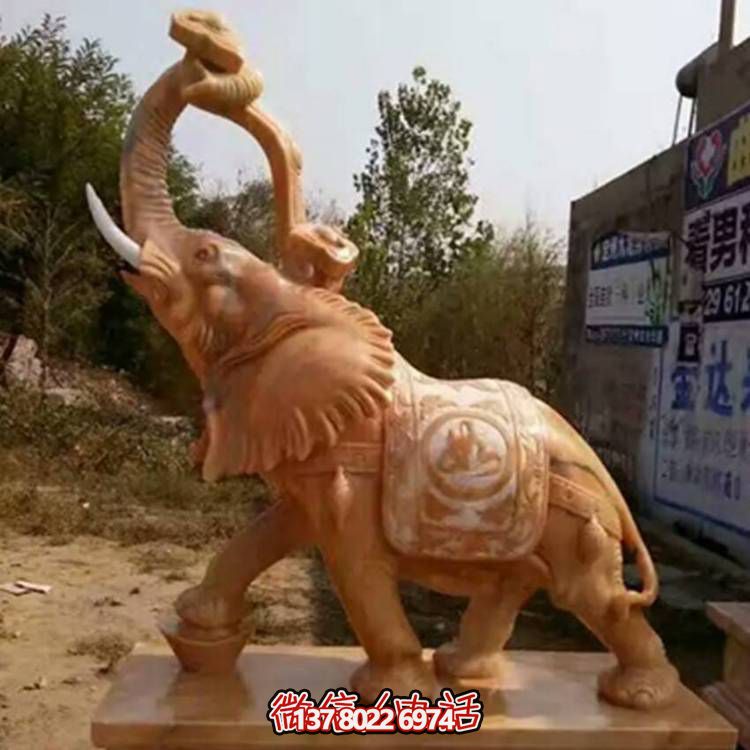 別墅小區門(mén)口大型看門(mén)鎮宅招財大象動(dòng)物雕塑
