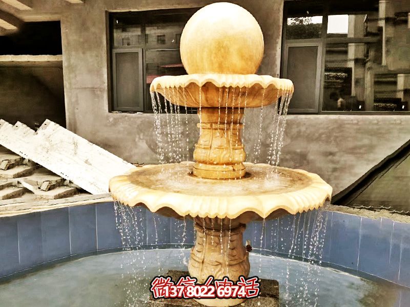 庭院別墅戶(hù)外擺放風(fēng)水球石雕景觀(guān)