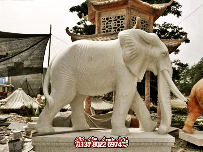 寺廟庭院石雕創(chuàng )意大型戶(hù)外園林景觀(guān)裝飾品大象雕塑 寺廟庭院石雕創(chuàng )意大型戶(hù)外園林景觀(guān)裝飾品大象雕塑