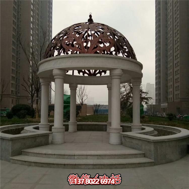 歐式石雕涼亭戶(hù)外公園景觀(guān)擺件