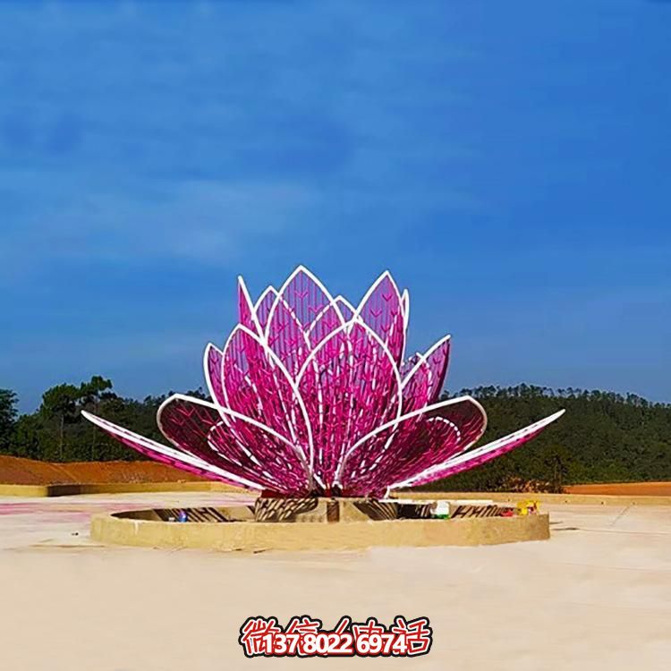 戶(hù)外廣場(chǎng)不銹鋼創(chuàng  )意景觀(guān)蓮花雕塑